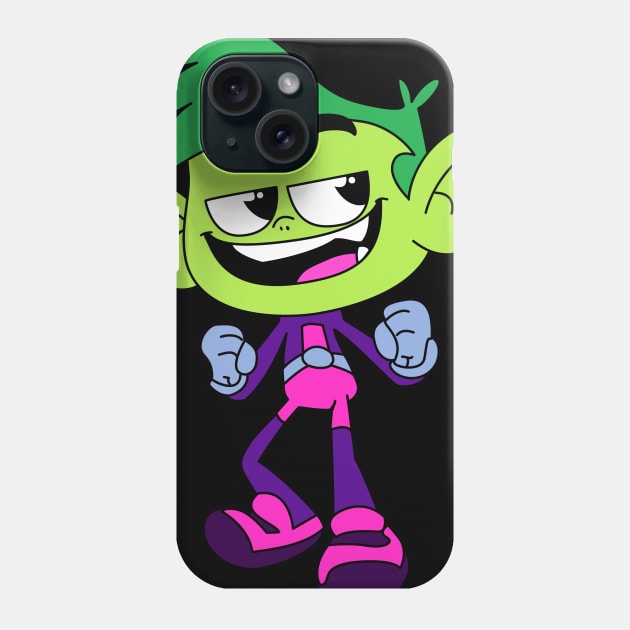 Cute Beast Boy Phone Case by JamesCMarshall