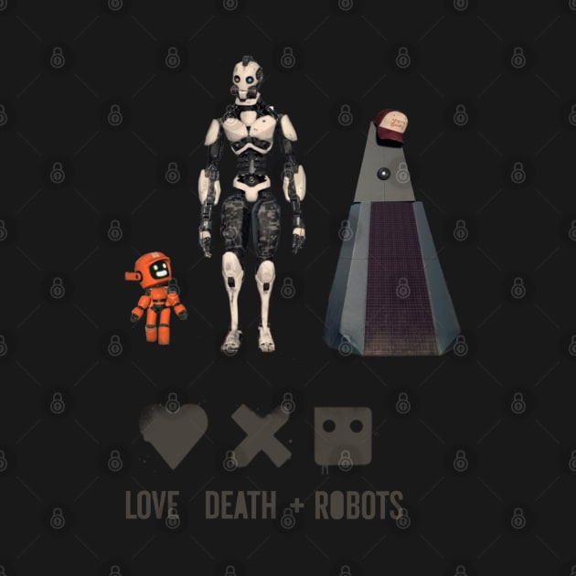 Love Death and Robots - Three Robots by GeekGiftGallery