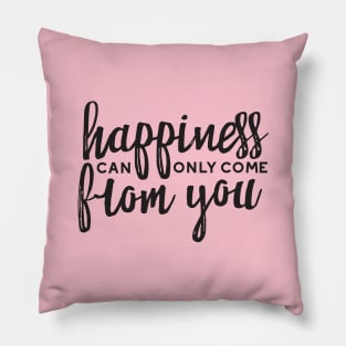 Happiness Quotes Pillow