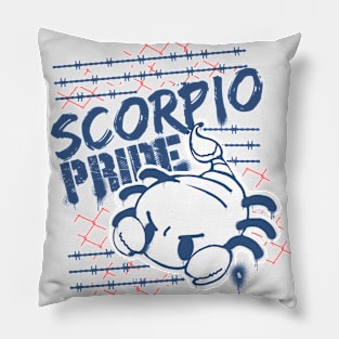 Scorpio Pride!-  Blue Pillow