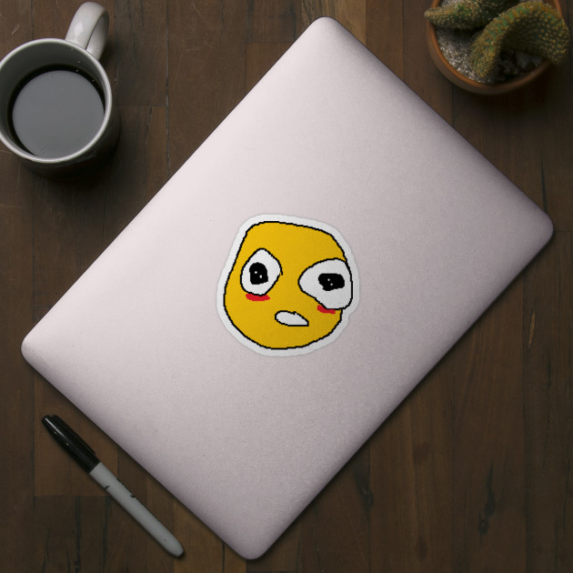 wholesome cursed emoji sticker pack | Magnet