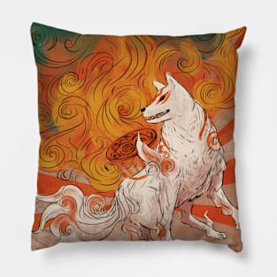 OOOOoookami (dun dun) Pillow