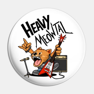 Heavy Meowtal Pin