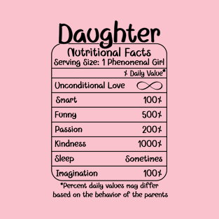 Daughter Nutritional Facts (for LightShirts) T-Shirt