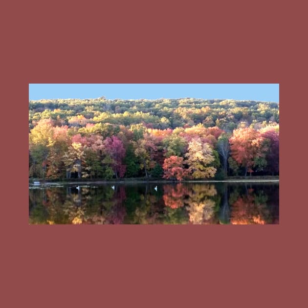 Lispe Autumn Lake with Swans by Lispe