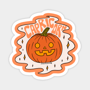 Capricorn Jack O Lantern Magnet