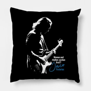 Jaco Pastorius Silhouette Pillow