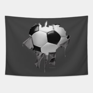 Shredded, Ripped and Torn Soccer Tapestry