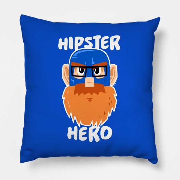 Hipster Hero Pillow by wloem