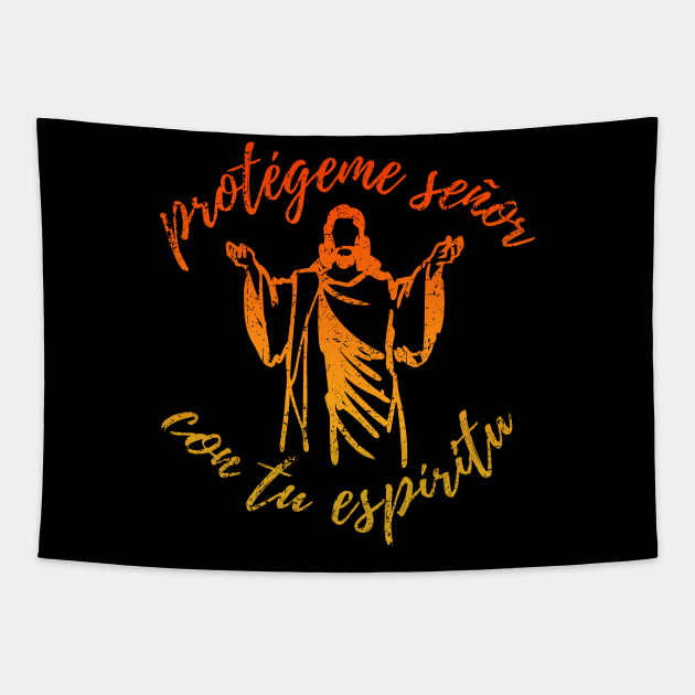 Protegeme señor con tu espiritu Tapestry by verde