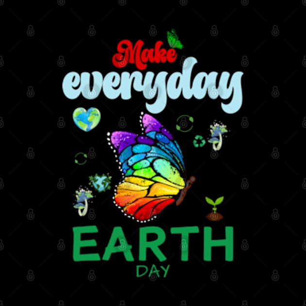 happy funny  earth day 2024 gift april 22 Cute Teacher  Lover Rainbow by graphicaesthetic ✅