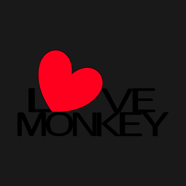 Love Monkey Heart Shape by Nalidsa