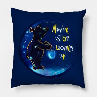 Never Stop Looking Up Pillow