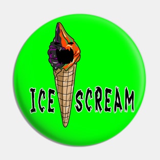 Spooktacular Delight: Ice Scream Halloween Cone Pin