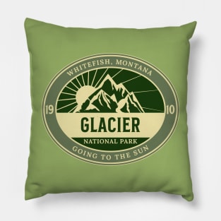 Glacier National Park, Est. 1910.  Whitefish, Montana, Going to the Sun Pillow