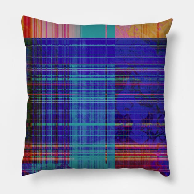 Colorful networking Pillow by Uniquepixx