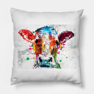 Cow Grunge Pillow