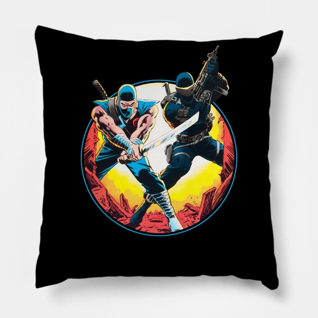 Brothers in Arms Pillow by SkipBroTees