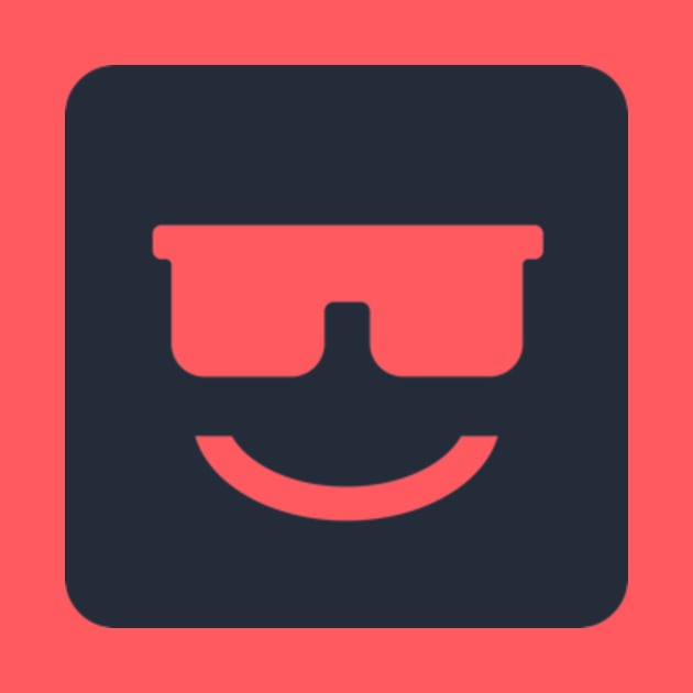 Cool emoji face with sunglasses by sungraphica