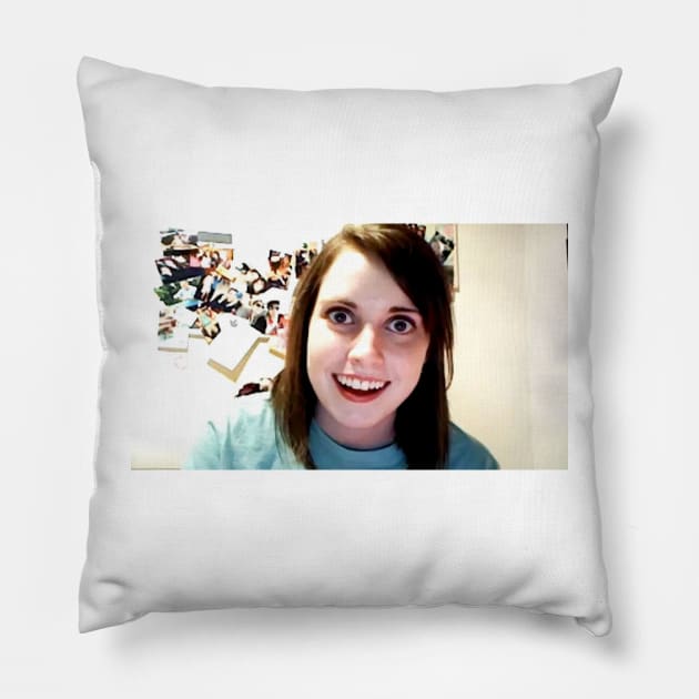 Overly Attached Girlfriend Pillow by FlashmanBiscuit