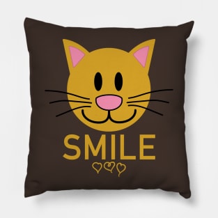 Kitty Smiles With Love Pillow