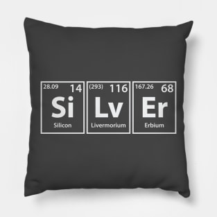 Silver (Si-Lv-Er) Periodic Elements Spelling Pillow