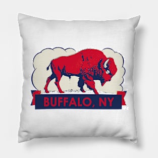 Vintage Style Buffalo, NY Pillow