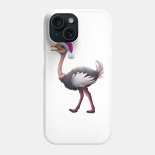 Cute Ostrich Drawing Phone Case