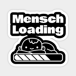 Little Baby Mensch Loading Funny Yiddish Words Magnet