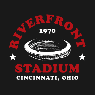 Riverfront Stadium 1970 Cincinnati Reds Ohio T-Shirt