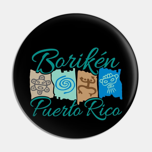 Boriken Symbols Pin by Pro Art Creation