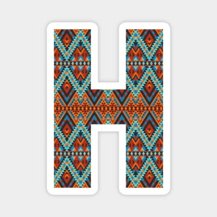 Letter H- boho design Magnet