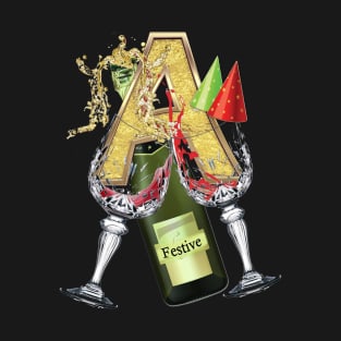 Festive-party letter A T-Shirt