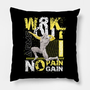 WRKOUT Arms No Pain No Gain Pillow