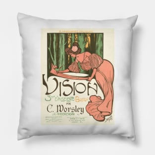 Art Nouveau Sheet Music Cover Pillow