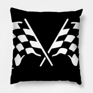 checkered flags Pillow