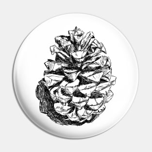 Pine cone print Pin