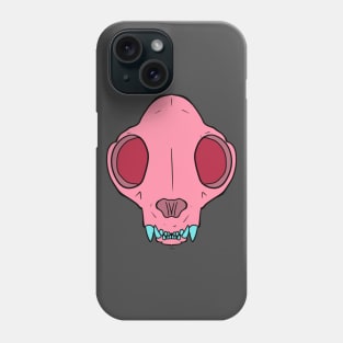 Cat Skull (pink) Phone Case