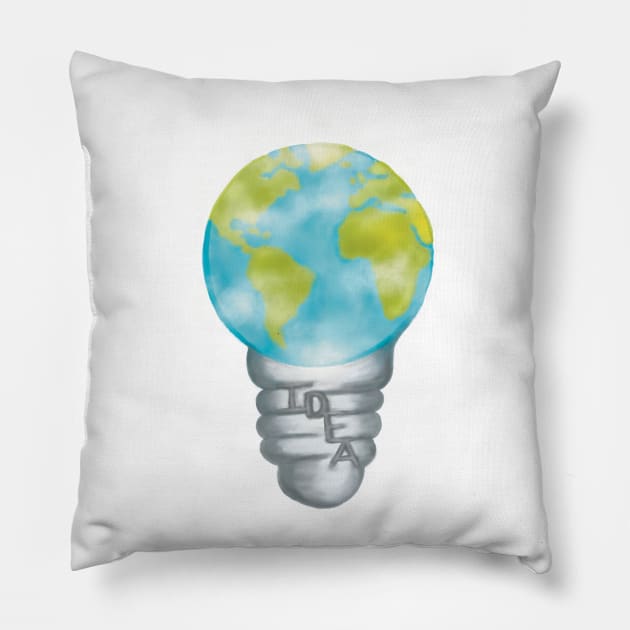 Creative Earth Pillow by Honeycomb Art Design