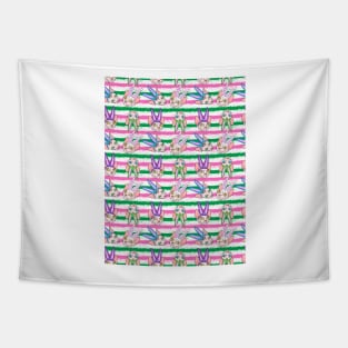 easter sphynx stripes Tapestry