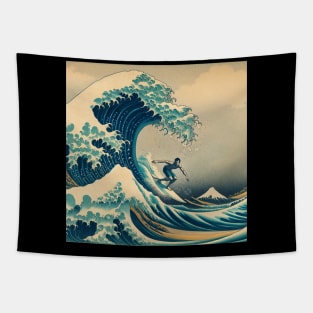 Kanagawa Surf Wave - Surfing meme Tapestry