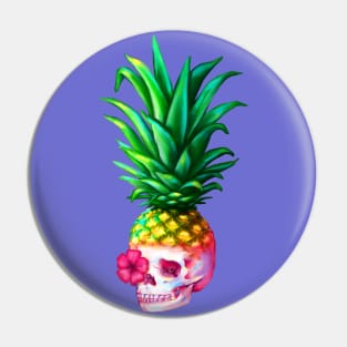 Pineapple Skull Pin