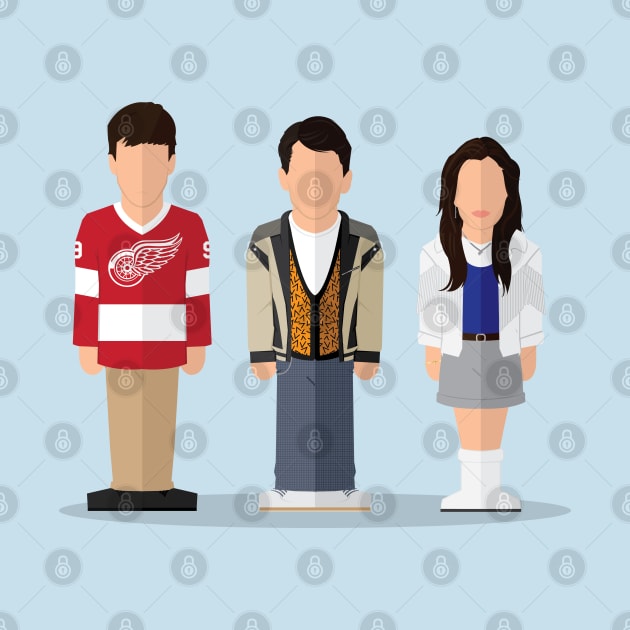 Ferris Buellers Day Off Minimalist by hello@jobydove.com