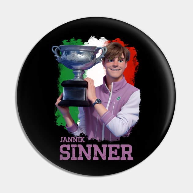 Jannik Sinner cartoon Pin by BAJAJU