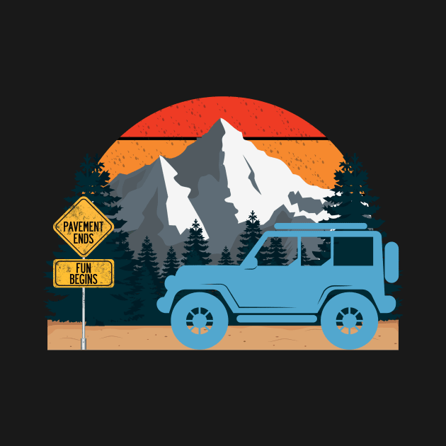 Off-Roading - Mountains and Sunset by playndirt