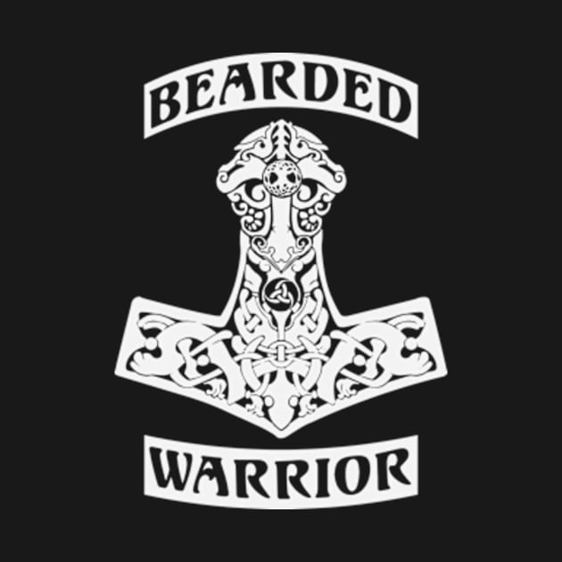 Bearded Warrior {white} by iMadeThis! Tee