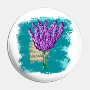 Bookish Lavender Pin