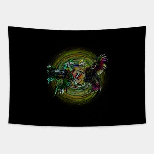 ROOSTER FIGHT Tapestry
