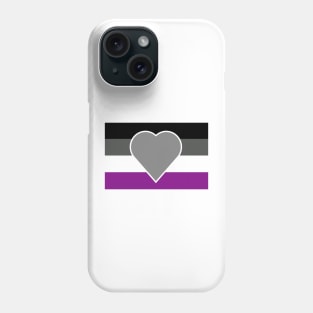 Greyromantic Asexual Flag Phone Case