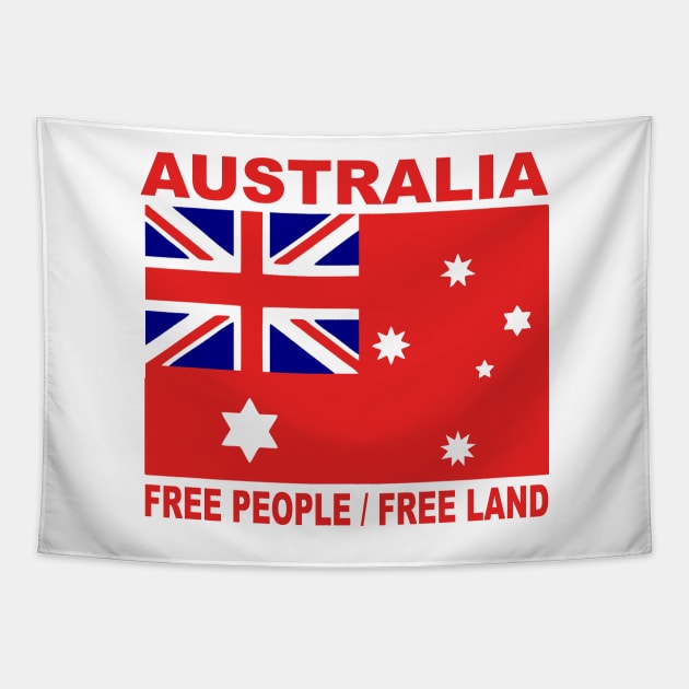 1901 Australian land flag free people 3:2 ratio Tapestry by pickledpossums